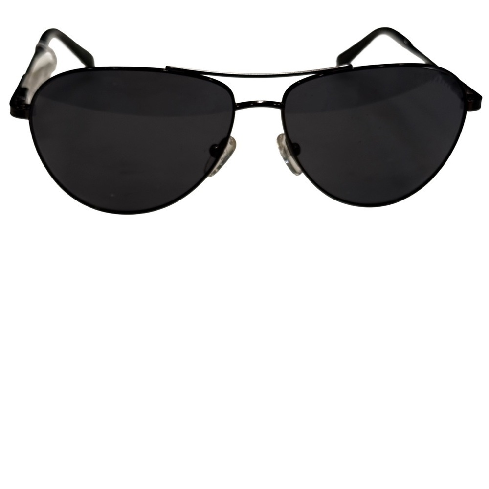 Ted Baker Unisex Sunglasses Aviator Gun Metal Frame Black Polarized Lenses NWT